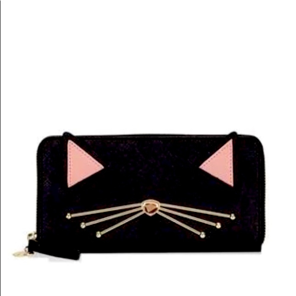 NWT KATE SPADE Neda Jazz Things Up Cat Wallet Clutch